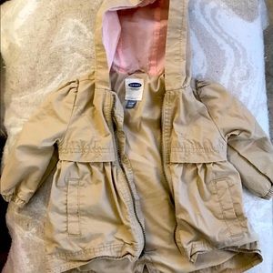 💐 Old Navy Toddler Girls Khaki Zip Up Jacket